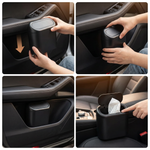 Poubelle de Voiture Couvercle Pressoir  — 60 Sacs Inclus — Compatible Tous Véhicules — JJco Canada