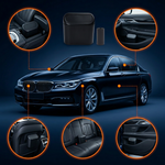 Poubelle de Voiture Couvercle Pressoir  — 60 Sacs Inclus — Compatible Tous Véhicules — JJco Canada